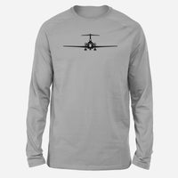 Thumbnail for Boeing 727 Silhouette Designed Long-Sleeve T-Shirts