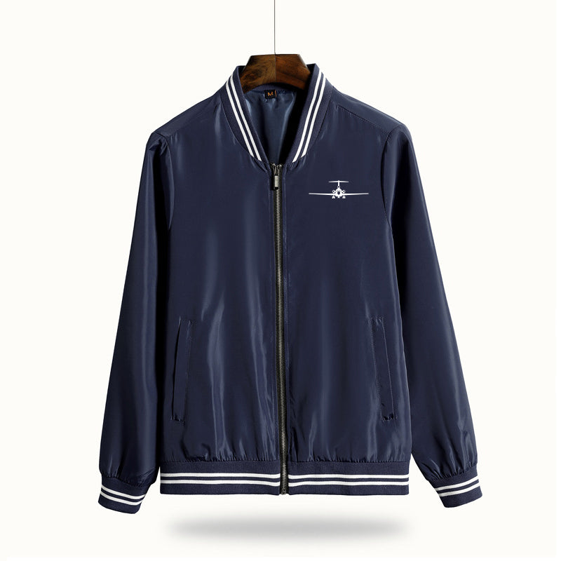 Boeing 727 Silhouette Designed Thin Spring Jackets