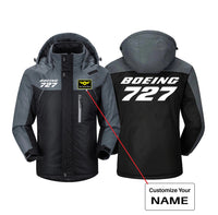 Thumbnail for Boeing 727 & Text Designed Thick Winter Jackets