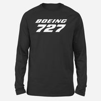 Thumbnail for Boeing 727 & Text Designed Long-Sleeve T-Shirts