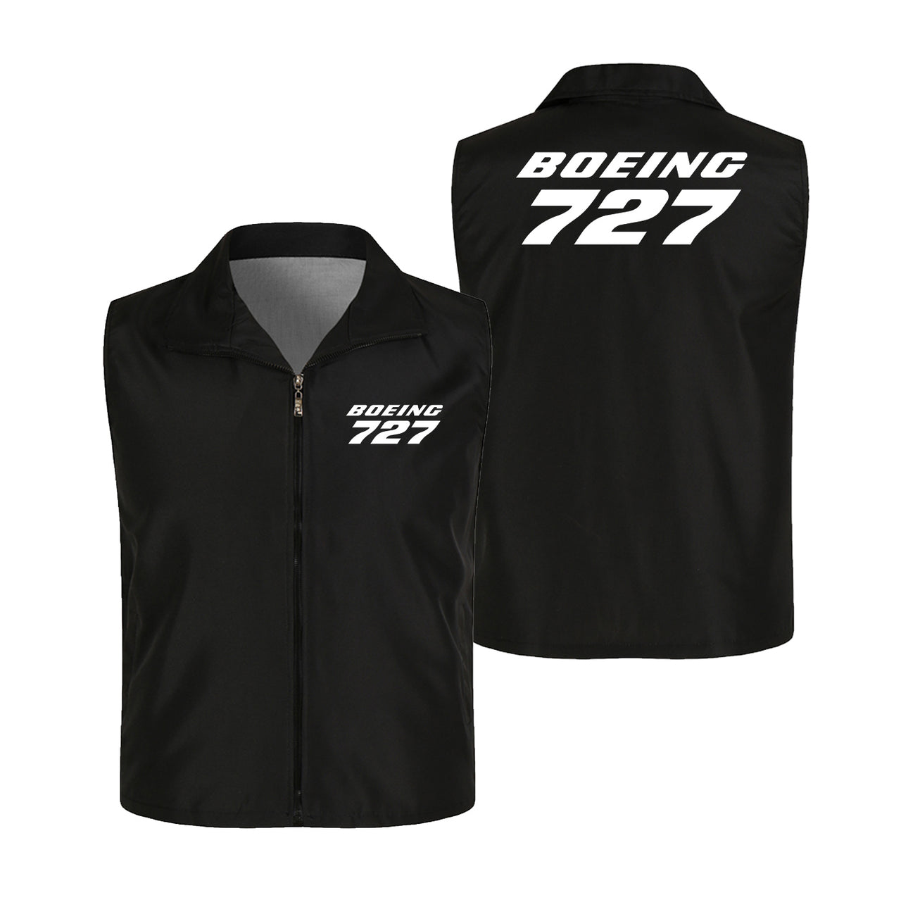 Boeing 727 & Text Designed Thin Style Vests