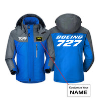 Thumbnail for Boeing 727 & Text Designed Thick Winter Jackets