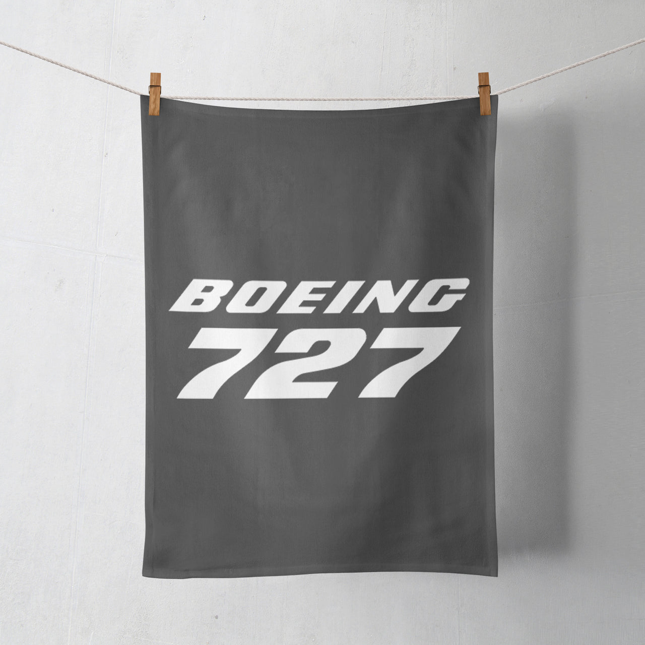 Boeing 727 & Text Designed Towels