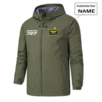 Thumbnail for Boeing 727 & Text Designed Rain Jackets & Windbreakers