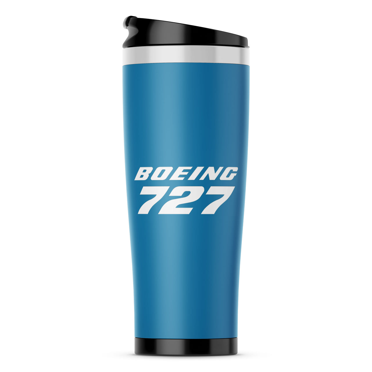 Boeing 727 & Text Designed Travel Mugs