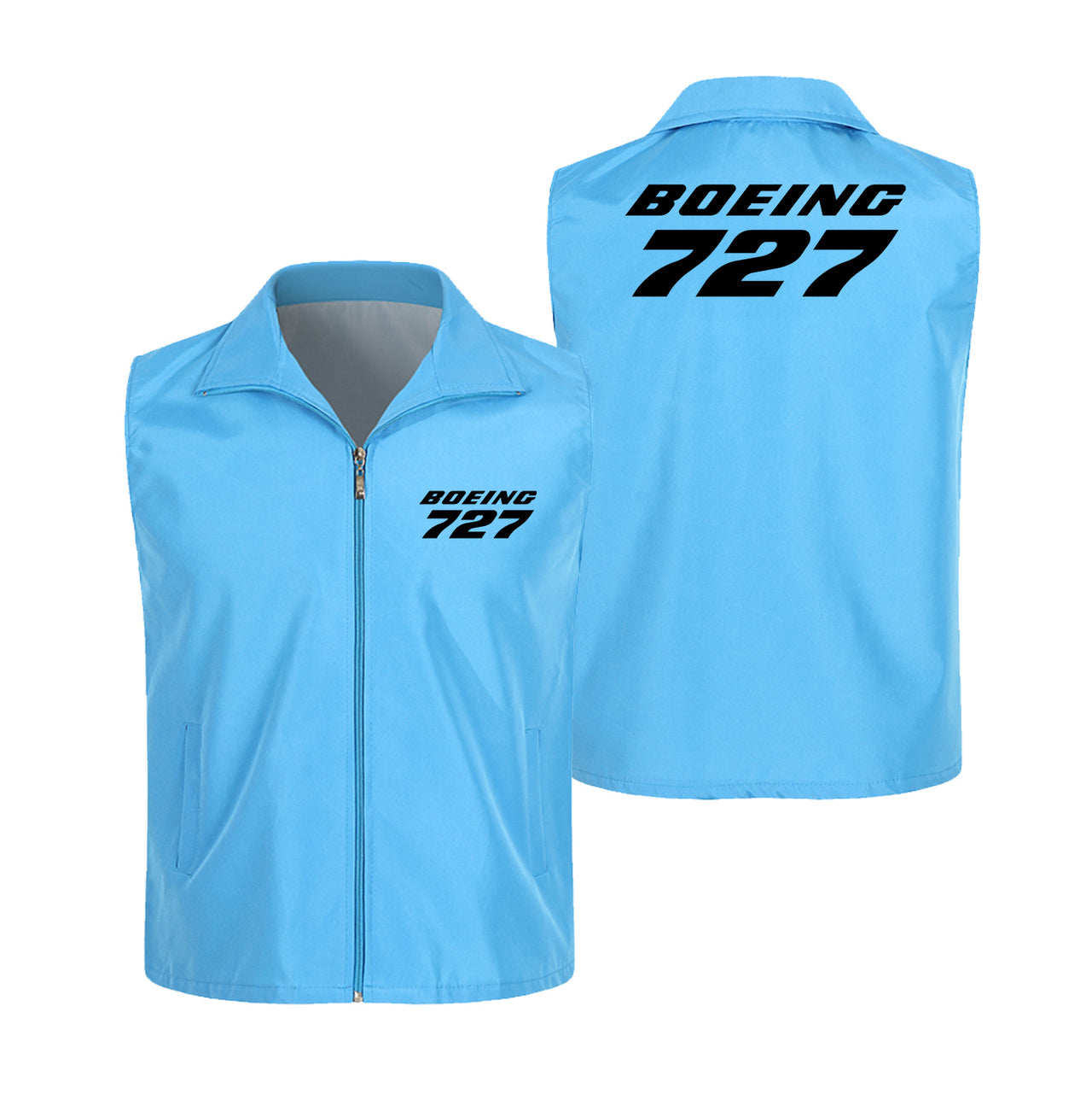 Boeing 727 & Text Designed Thin Style Vests