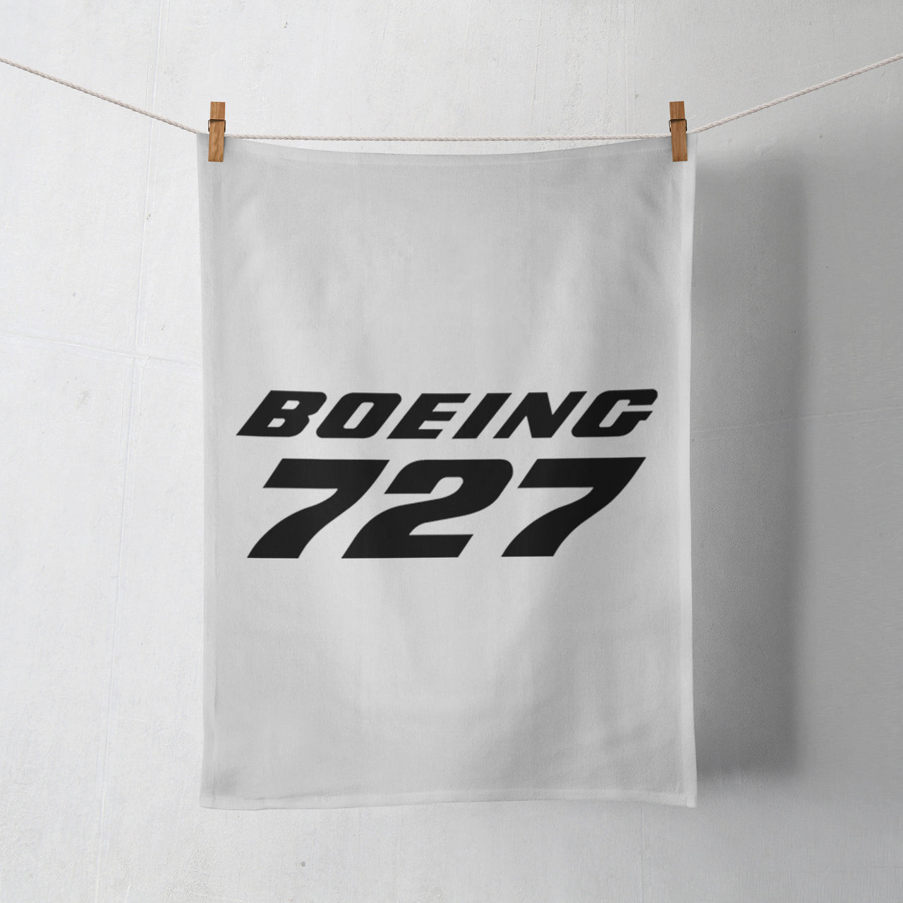 Boeing 727 & Text Designed Towels