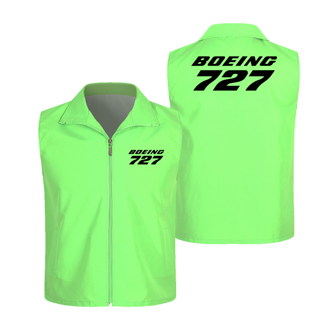 Boeing 727 & Text Designed Thin Style Vests