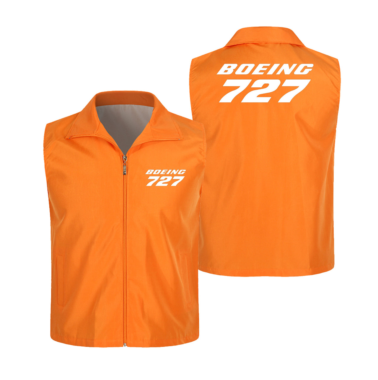 Boeing 727 & Text Designed Thin Style Vests