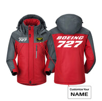 Thumbnail for Boeing 727 & Text Designed Thick Winter Jackets