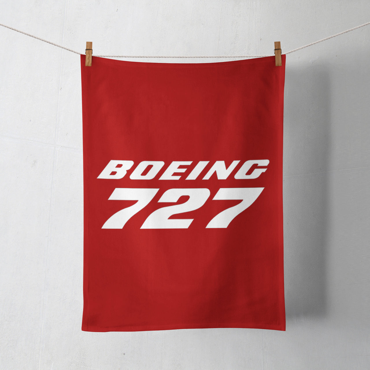 Boeing 727 & Text Designed Towels