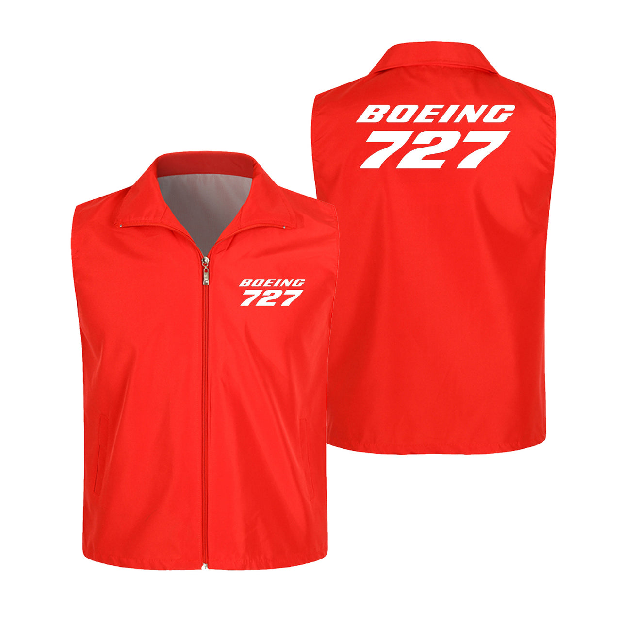 Boeing 727 & Text Designed Thin Style Vests