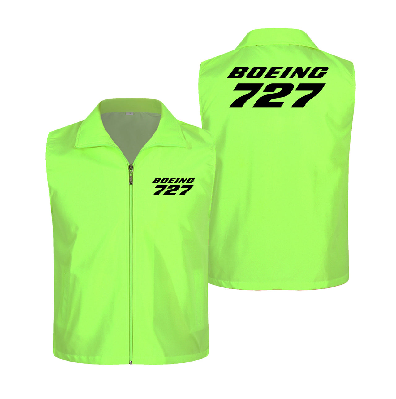 Boeing 727 & Text Designed Thin Style Vests