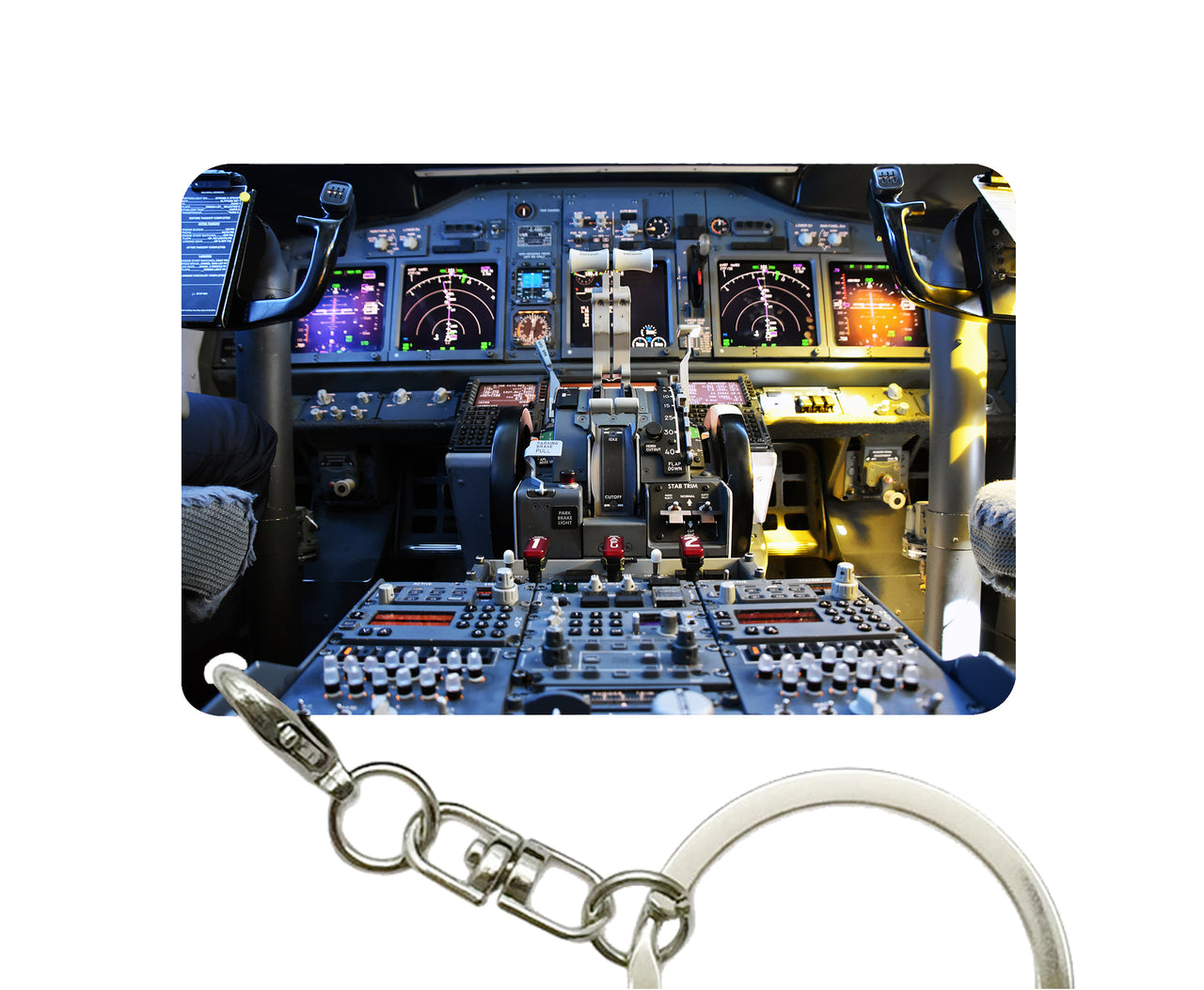 Boeing 737 Cockpit Designed Key Chains