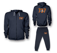 Thumbnail for Boeing 737 Designed Designed Zipped Hoodies & Sweatpants Set