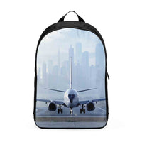 Thumbnail for Boeing 737 & City View Behind Designed Backpacks