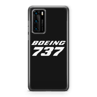 Thumbnail for Boeing 737 & Text Designed Huawei Cases