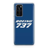 Thumbnail for Boeing 737 & Text Designed Huawei Cases