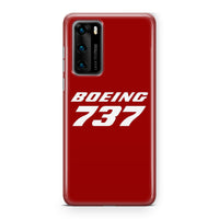 Thumbnail for Boeing 737 & Text Designed Huawei Cases