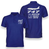 Thumbnail for Boeing 747 - Queen of the Skies (2) Designed Double Side Polo T-Shirts