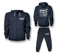 Thumbnail for Boeing 747 - Queen of the Skies (2) Designed Zipped Hoodies & Sweatpants Set