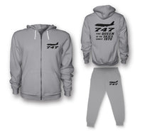 Thumbnail for Boeing 747 - Queen of the Skies (2) Designed Zipped Hoodies & Sweatpants Set