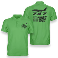 Thumbnail for Boeing 747 - Queen of the Skies (2) Designed Double Side Polo T-Shirts