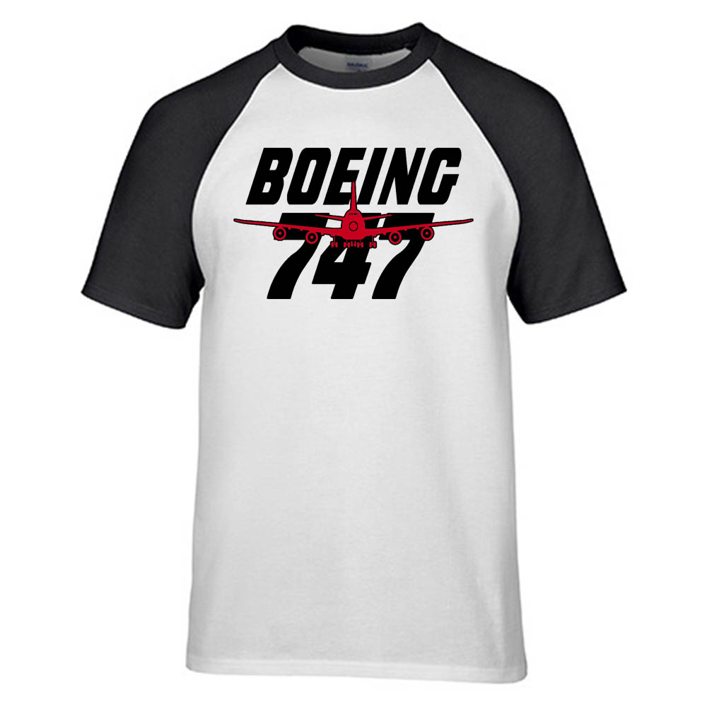 Amazing Boeing 747 Designed Raglan T-Shirts