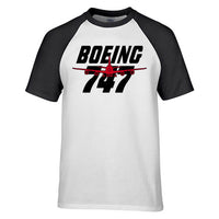 Thumbnail for Amazing Boeing 747 Designed Raglan T-Shirts