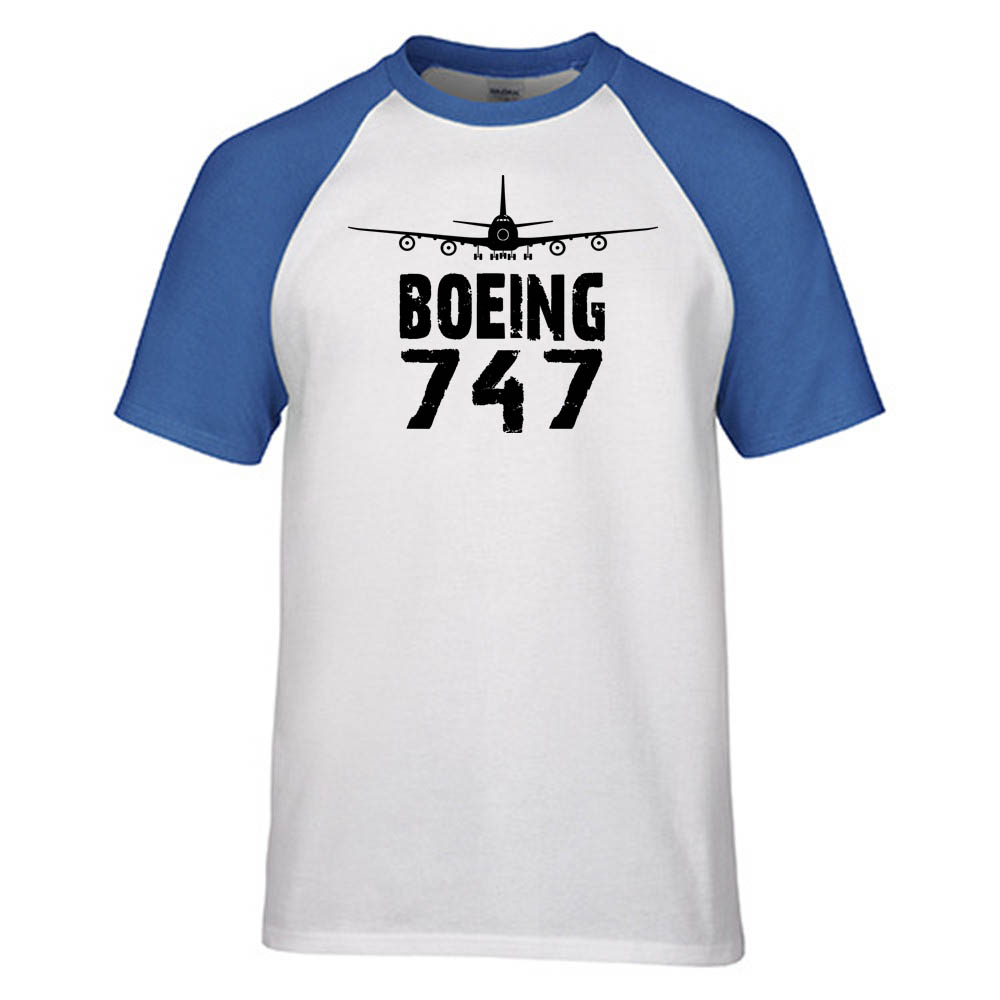 Boeing 747 & Plane Designed Raglan T-Shirts