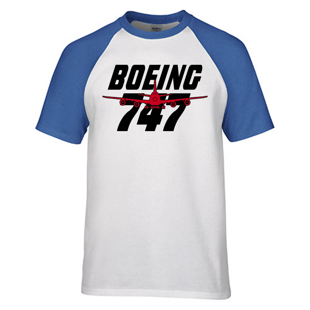 Amazing Boeing 747 Designed Raglan T-Shirts