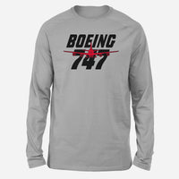 Thumbnail for Amazing Boeing 747 Designed Long-Sleeve T-Shirts