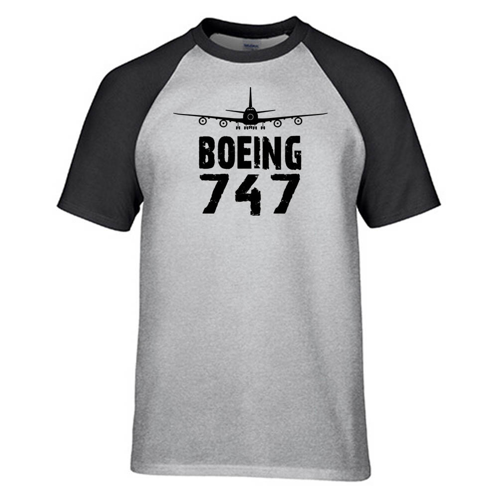 Boeing 747 & Plane Designed Raglan T-Shirts