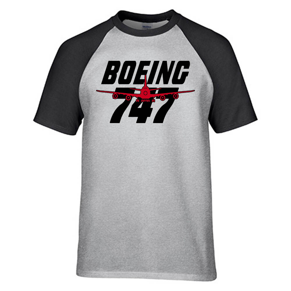 Amazing Boeing 747 Designed Raglan T-Shirts