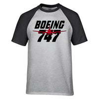 Thumbnail for Amazing Boeing 747 Designed Raglan T-Shirts