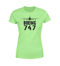 Thumbnail for Boeing 747 & Plane Designed Women T-Shirts