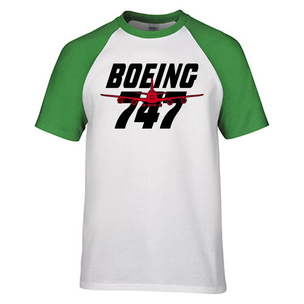 Amazing Boeing 747 Designed Raglan T-Shirts