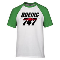 Thumbnail for Amazing Boeing 747 Designed Raglan T-Shirts