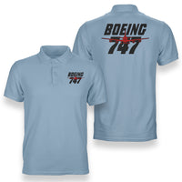 Thumbnail for Amazing Boeing 747 Designed Double Side Polo T-Shirts