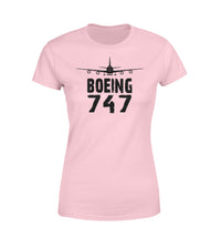 Thumbnail for Boeing 747 & Plane Designed Women T-Shirts