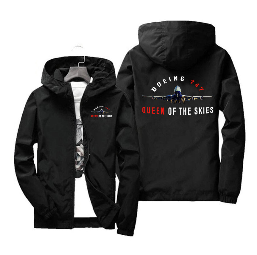 Boeing 747 Queen of the Skies Designed Windbreaker Jackets