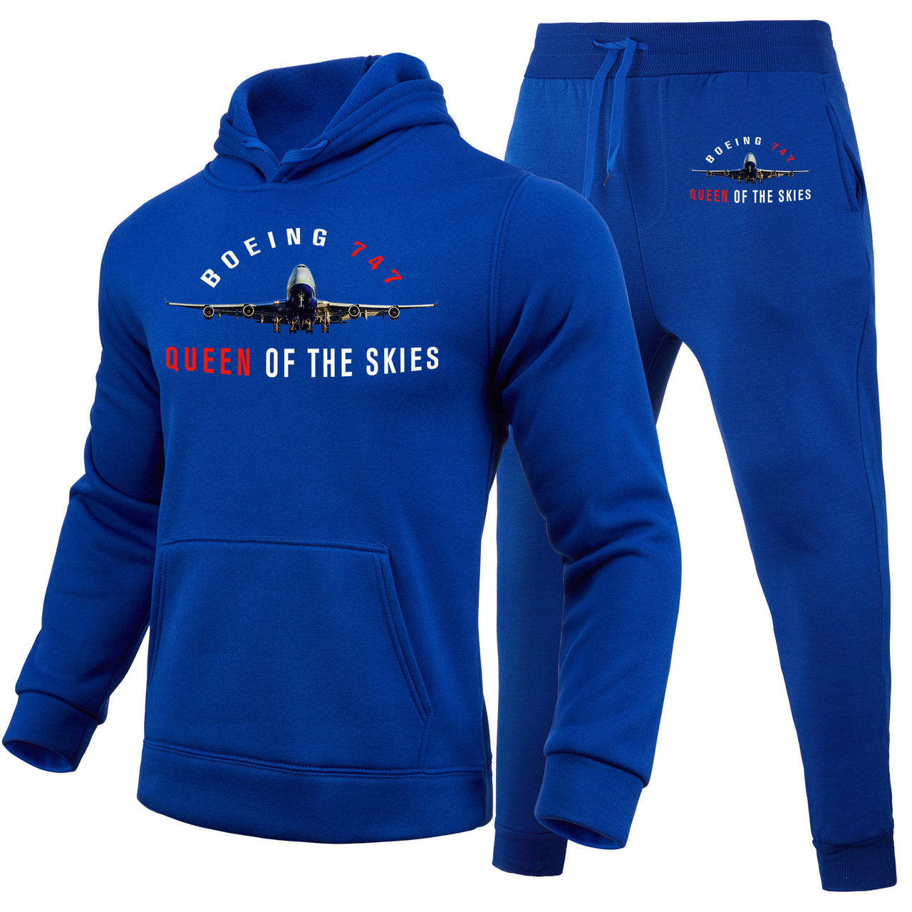 Boeing 747 Queen of the Skies Designed Hoodies & Sweatpants Set