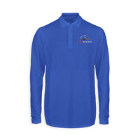 Thumbnail for Boeing 747 Queen of the Skies Designed Long Sleeve Polo T-Shirts