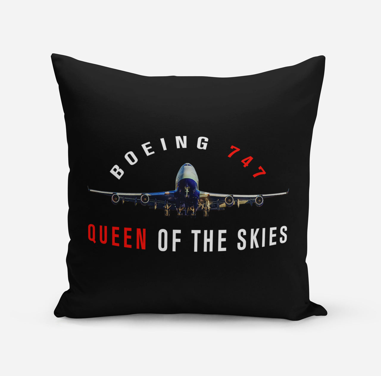 Boeing 747 Queen of the Skies Designed Pillows