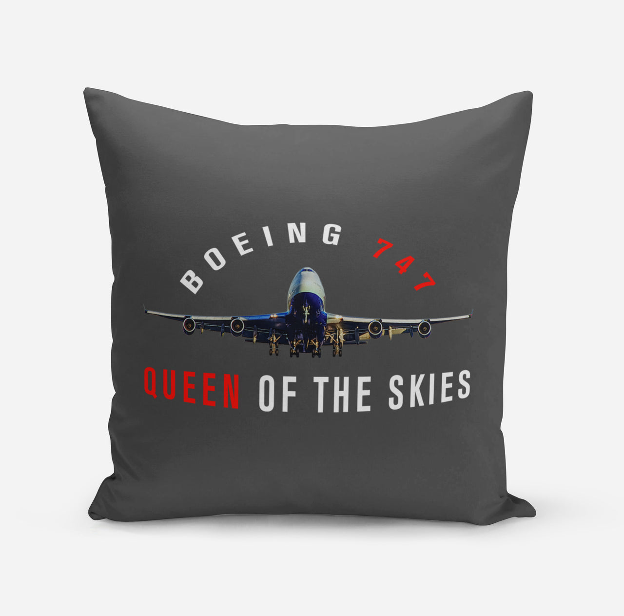 Boeing 747 Queen of the Skies Designed Pillows