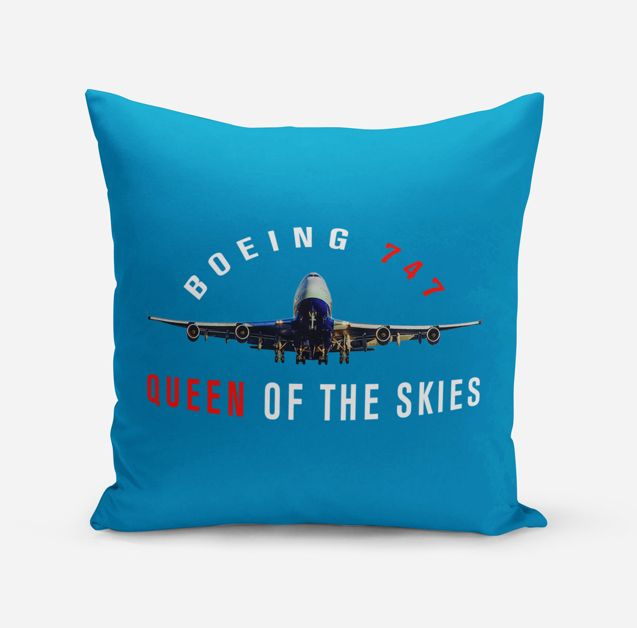 Boeing 747 Queen of the Skies Designed Pillows