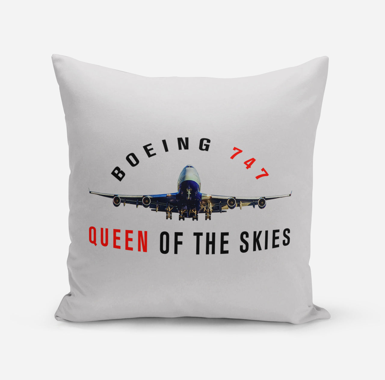 Boeing 747 Queen of the Skies Designed Pillows