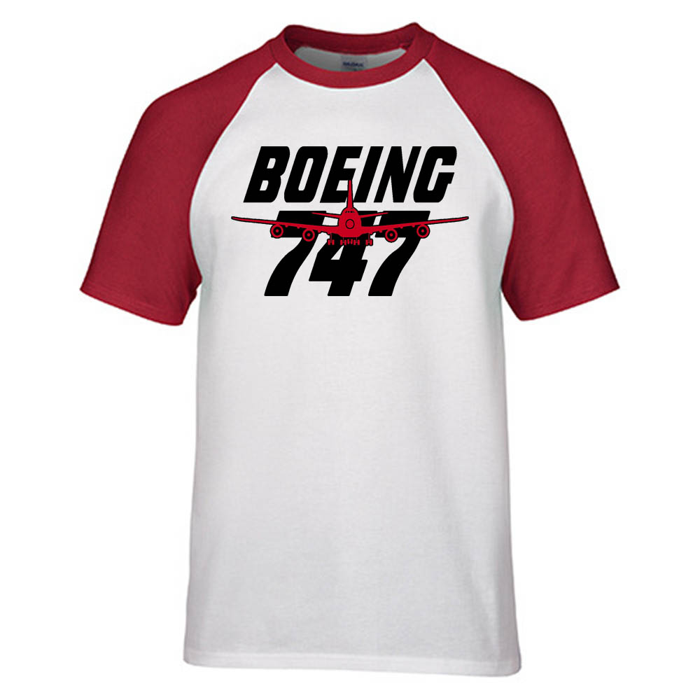 Amazing Boeing 747 Designed Raglan T-Shirts