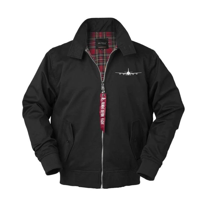 Boeing 747 Silhouette Designed Vintage Style Jackets