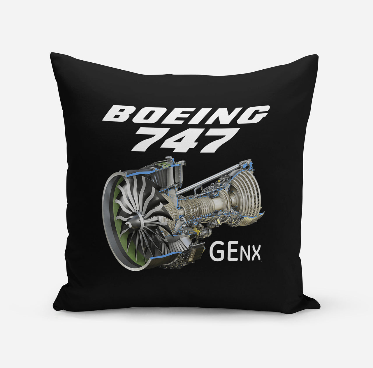 Boeing 747 & GENX Engine Designed Pillows